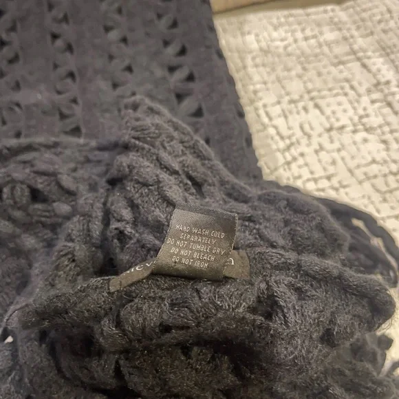 Steve Madden Womens Chunky Cold Weather Scarf Black - Picture 4 of 9